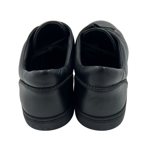 DOLCE & GABBANA CS1362 Men's Black Leather Low Top Lace Up Sneakers Sz 9.5 - Picture 4 of 10