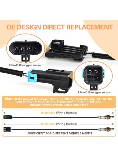 234-4018 234-4012 O2 Oxygen Sensor Downstream & Upstream Compatiable with Chevy - Picture 7 of 7