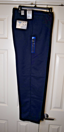 Haggar Hombre Talla 36Wx32L Azul Marino Genial 18 Rendimiento Calce Clásico Cintura Plisada Cómoda - Imagen 2 de 10