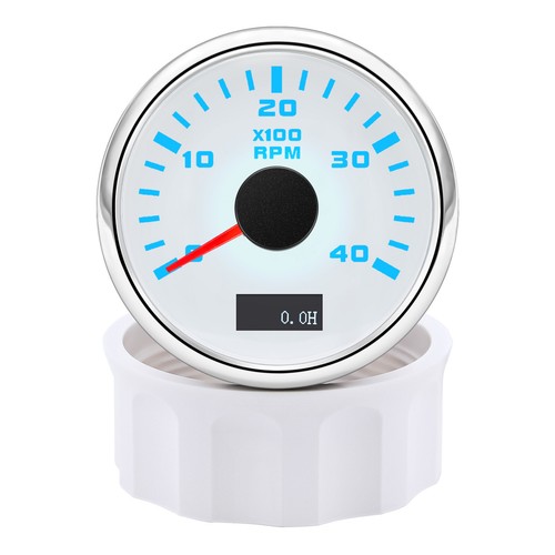 52mm Waterproof Tachometer 0-4000RPM Gauge 7 Colors LED for Marine Boat Car ATV - Picture 8 of 11