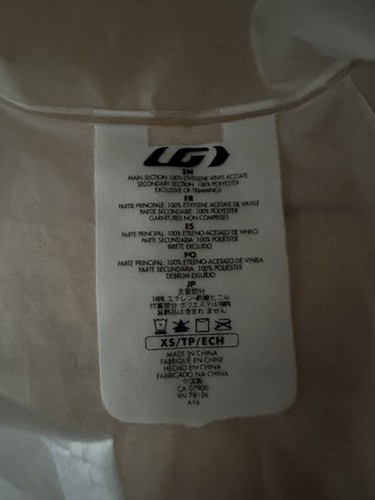 Louis Garneau Men's Cycling Rain Wind Jacket Clear See Through Size XS - Picture 3 of 5