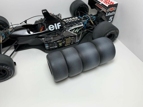 1/12 Neumáticos lisos para Tamiya MFH Revell Italeri F1 Senna Schumacher Modelo Diorama - Imagen 7 de 8