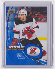 22-23 UD TRILOGY ROOKIE RENDITIONS BLUE PARALLEL /399 REILLY WALSH #RR-26 DEVILS