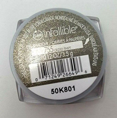 L’oreal Paris 24 Hr Infallible Eyeshadow 755 Gilded Envy New - Picture 2 of 2