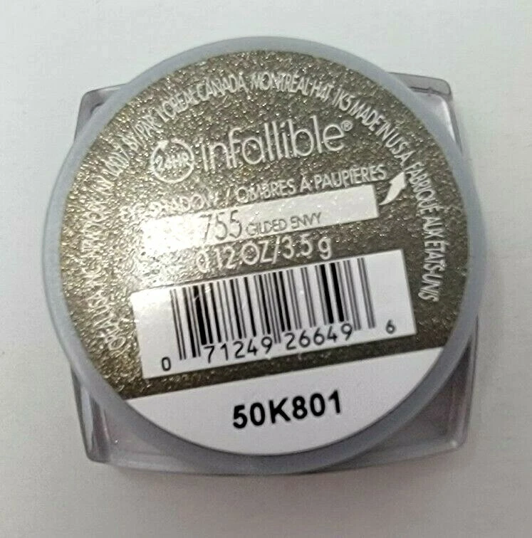 L’oreal Paris 24 Hr Infallible Eyeshadow 755 Gilded Envy New - Image 2 of 2
