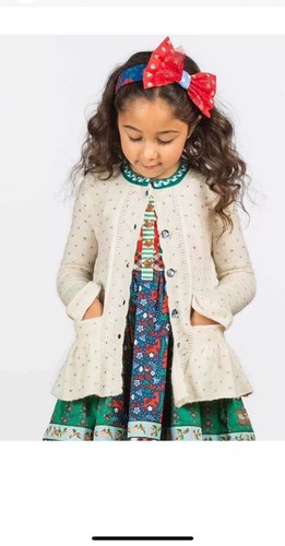 Matilda Jane WARMEST WISHES CARDIGAN SWEATER Make Believe Size 4 - Picture 1 of 6