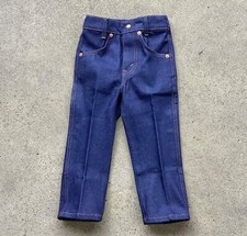 Vtg 80s 90s Little Levi  s Orange Tab Hardwear Jeans Double Knee 4T Kids 21 X 14