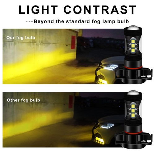 5202 LED Fog Light Bulbs Golden Yellow For Chevy Suburban Tahoe 2007-2014 3000K - Bild 4 von 8
