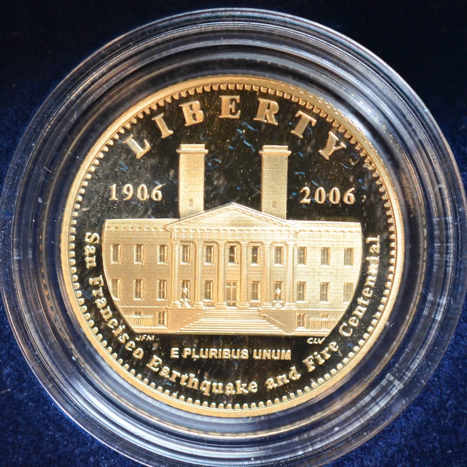 2006 S, $5 Gold San Francisco Old Mint Commemorative, Orig. Box and Papers C8138 - Image 2 of 4