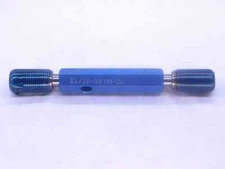 11/16 16 UN 2A SPECIAL SET THREAD PLUG GAGE .6875 GO NO GO PD'S = .6445 & .6397