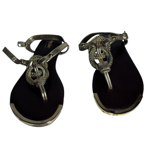 Mossimo Gold Seil flache Fersenriemen Sandalen neu 8,5 - Bild 2 von 9