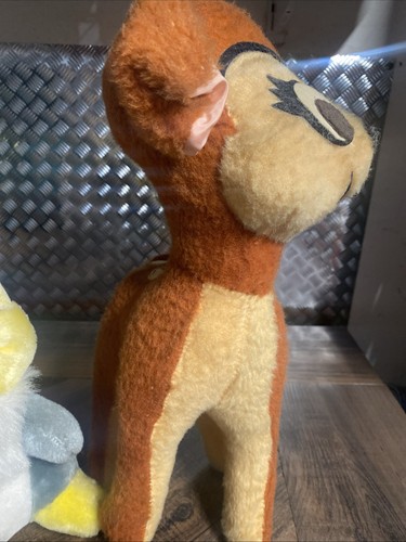 Vtg 1970s 1980s Disneyland BAMBI & THUMPER Plush Walt Disney World Stuffed - Picture 3 of 10