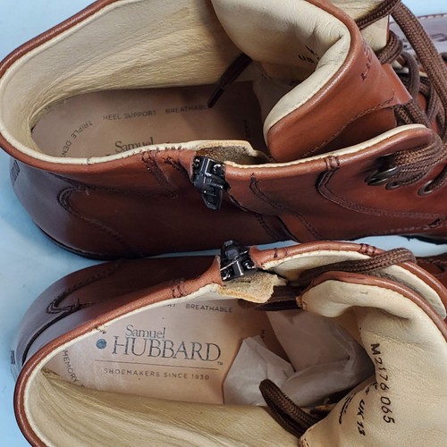 Samuel Hubbard Uptown Maverick Boots Mens 14 M Tan Zip Leather 6 Inch M2176-065 - Picture 12 of 19