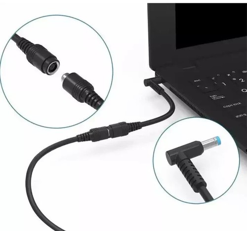 Cable adaptador convertidor cargador de alimentación de 7,4 mm a 4,5 mm para HP azul punta pequeña 1-3 - Imagen 2 de 4