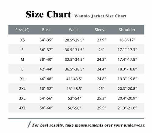Abrigo chaqueta acolchada cálida de invierno para hombre Wantdo con capucha extraíble abrigo de invierno - Imagen 57 de 99