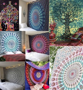 Indian Mandala Tapestry Hippie Wall Hanging Bohemian Bedspread
