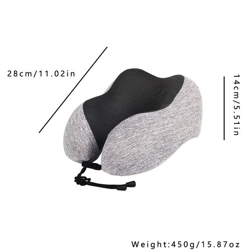 US 2er Pack Memory Foam U-Form Reisekissen Nackenstütze Kopfstütze Auto Flugzeug - Bild 2 von 16