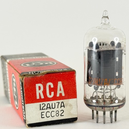 (1) Tested RCA 12AU7A ECC82 Tube with Box Code C15 Gray Plates RCA 12AU7 A Tube - Picture 1 of 6