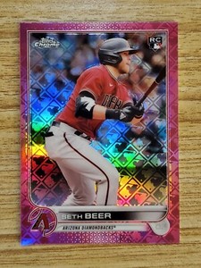 2022 Topps Chrome Seth Beer ROOKIE PINK Logofractor 015/199 RC #93