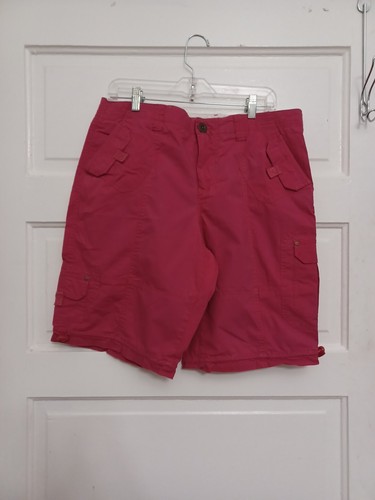 Intro Casual Elegance Pink Cargo Shorts Pants Women’s Size 14 Summer - Picture 3 of 10