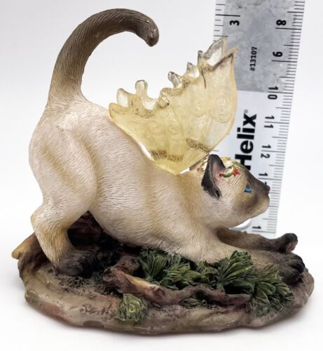 Estatuilla de gato siamés de colección Faerie Glenn Faerie Tails FGC6754 2007 - Imagen 8 de 8