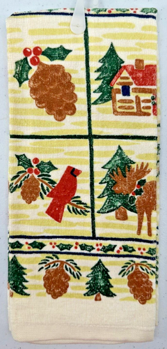 Kohl's Make The Season Bright Holiday Sampler Multicolor Cotton Kitchen Towel - Picture 4 of 5