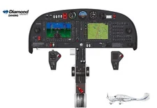 Diamond Aircraft DA40NG G1000 Cockpit Poster High Detail Instruments 24in x 36in