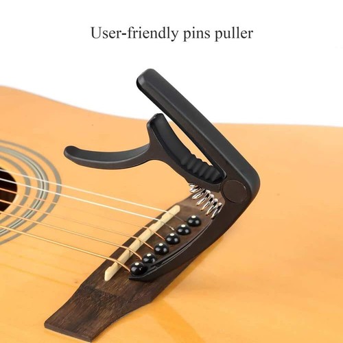 Brand New Zinc Alloy Capo f Folk Guitar/Electric Guitar/Acoustic-Electric Guitar - Picture 7 of 8