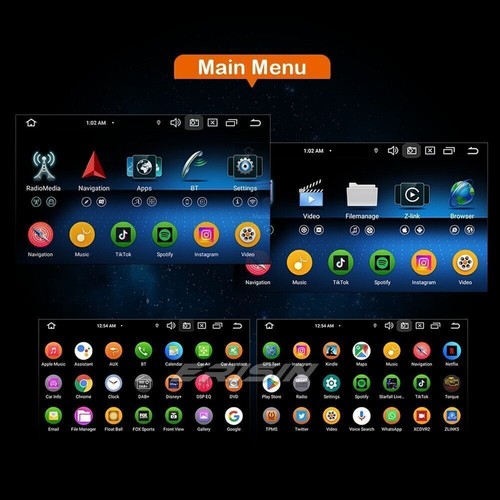 Unidad principal estéreo para automóvil 8 núcleos 64 GB Android 13 navegación por satélite CarPlay DAB + BT para Fiat 500X - Imagen 19 de 24