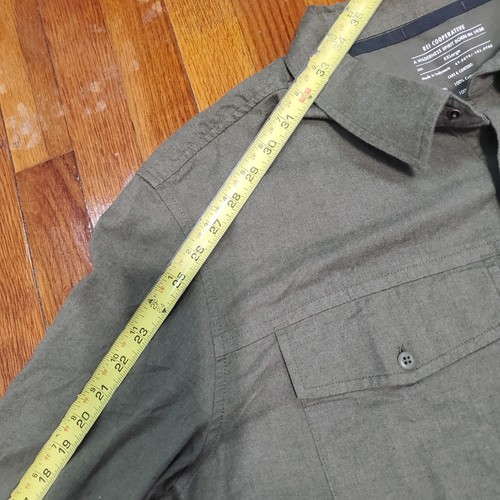 REI Cooperative Button Down Shirt Mens Size 2XL Green Outdoor Hiking - Picture 8 of 12