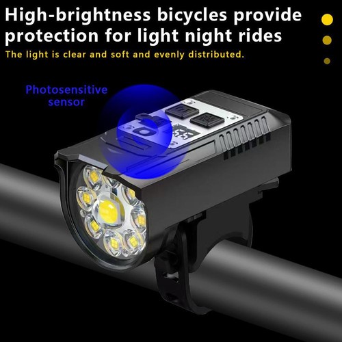 LED Pantalla Eléctrica Bicicleta Bocina Faro Impermeable Duradero Outdoo VH88 - Imagen 3 de 12