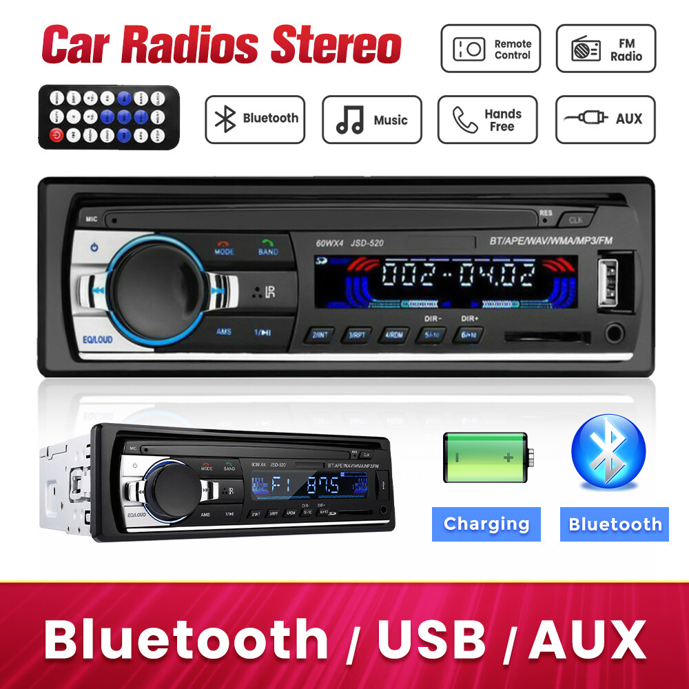 Autoradio 1 DIN radio de coche MP3 bluetooth manos libres car USB...
