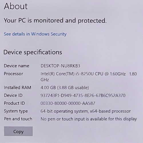 ASUS ZENBOOK 14 UX410UFR CORE i5-8250U@1.60GHz 4GB RAM 256GB SSD W10P *READ - Picture 4 of 13