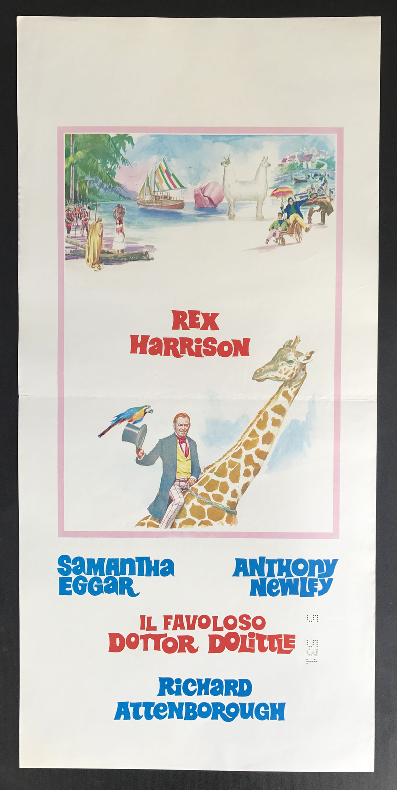 Locandina originale film Il favoloso dottor Dolittle (1967) - Regia di Richard Fleischer