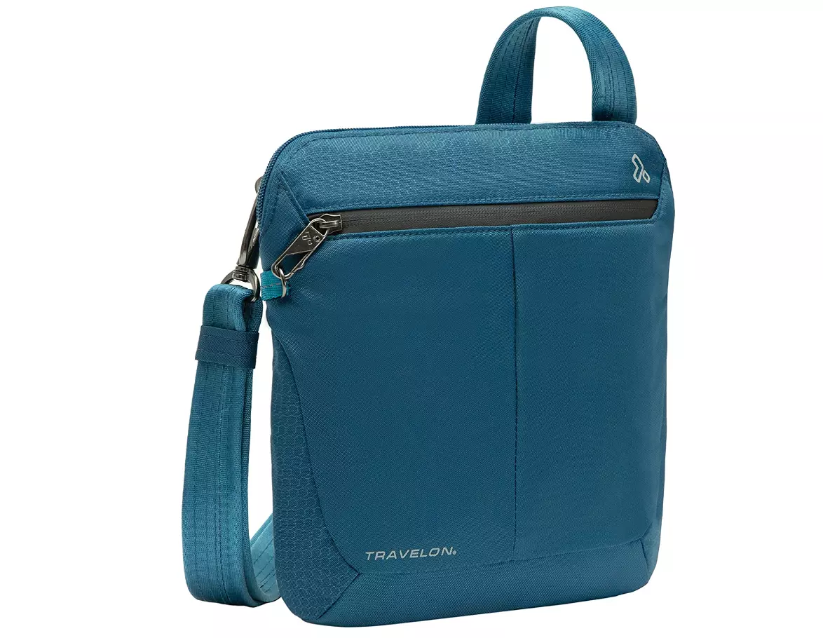 Travelon Anti Theft Active Small Crossbody Teal