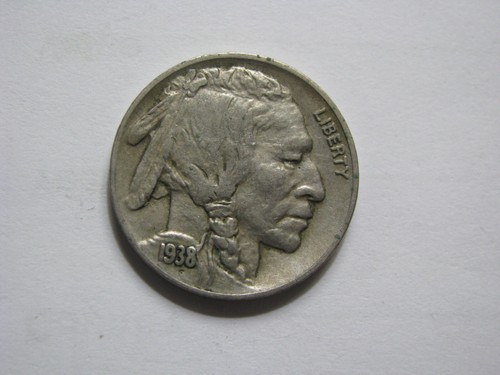 1938 D Five 5 Cents Buffalo Nickel USA United States of America Denver #1938.D - Picture 6 of 8