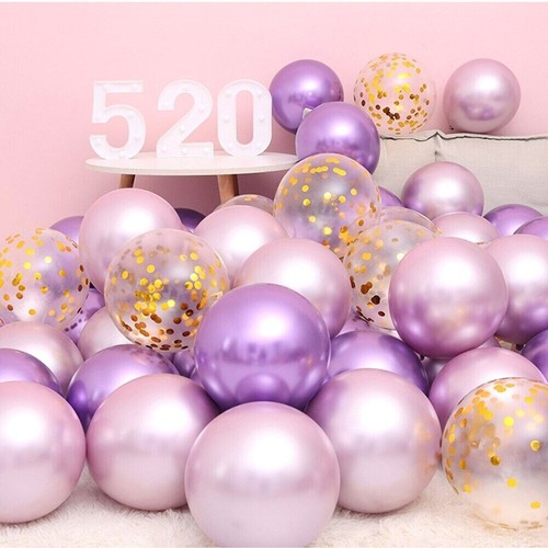 10-50 CHROME BALLOONS METALLIC LATEX PEARL 10" Helium/Air Wedding Birthday Party - Picture 49 of 53