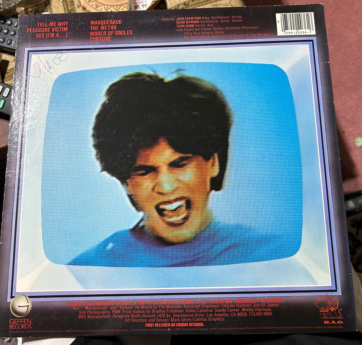 BERLIN (LP/Reissue) Pleasure Victim. 1983. Geffen GHS 2036. EX | eBay