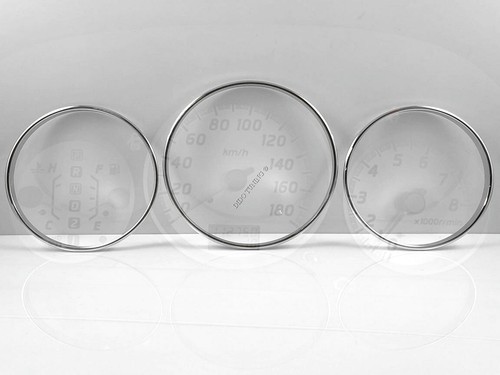 For Nissan X-Trail T30 2001-2004 Aluminum Dashboard Trim dash Cluster Rings 3pcs - Picture 3 of 8