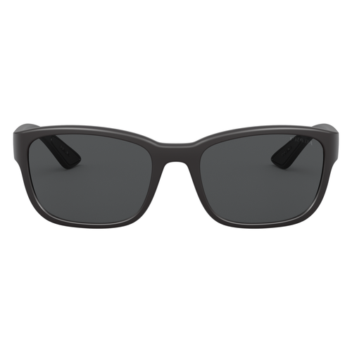 Prada Linea Rossa PS05VS 1BOSS0 Black Demishiny / Dark Grey Lens Sunglasses 57mm - Picture 2 of 5