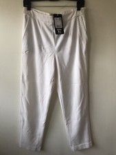 NWT Escada Tsisa Melange Off White Side Zip Pants Size 8