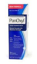 PanOxyl Maximum Strength Acne Foaming Wash 10 Benzoyl Peroxide 5.5 Ounce