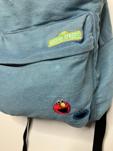 Zaino Hype Sesame Street Denim Ricamato - Foto 3 di 8