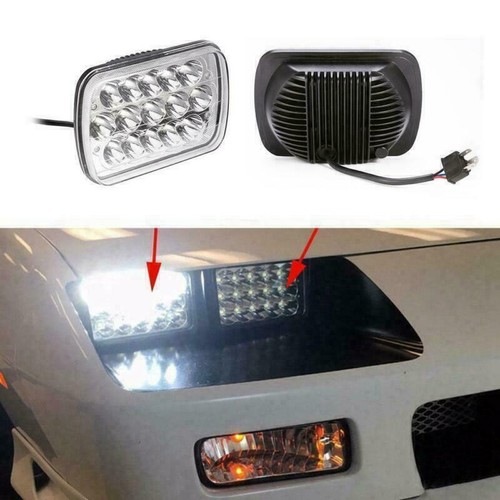 For Nissan D21 Toyota Pickup 82-95 7X6"inch LED Headlight+H4 Intensifier Wiring - Picture 8 of 12