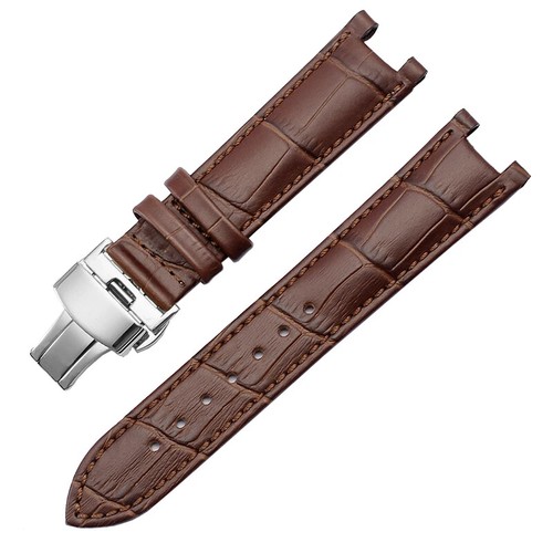 Correa de reloj de cuero genuino para GC 22*13mm 20*11mm correa con muescas sin acero inoxidable... - Imagen 24 de 39