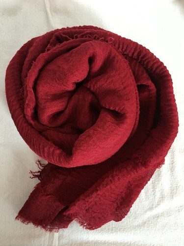 Crinkle Scarf Hijab Ladies Maxi Long Frayed Edges Crimp Mix Cotton Shawl Wrap - Picture 53 of 66
