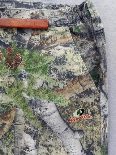 Mossy Oak Men Cargo Pants 36-38 Break Up Mountain Country Camo High Desert Pine - Picture 3 of 18