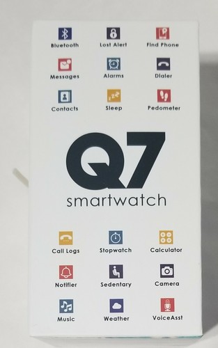 Q7 Smart Watch iOS And Android Compatible Black - Picture 3 of 4