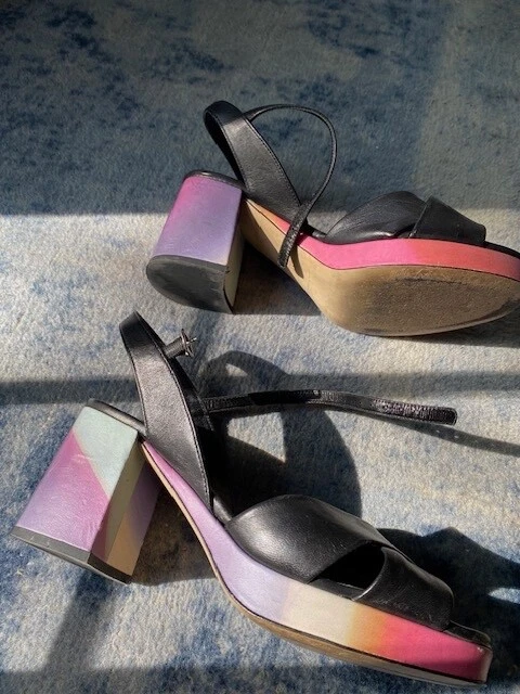 RARE Paul Smith ASA Metallic Leather Heels ~ size 36✨ Paul smith sandals - Gem main image 2