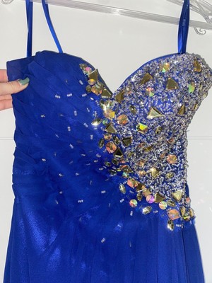 Unique Sapphire Blue Prom Dress - Size 6 | eBay Unique Sapphire Blue Prom Dress - Size 6 | eBay